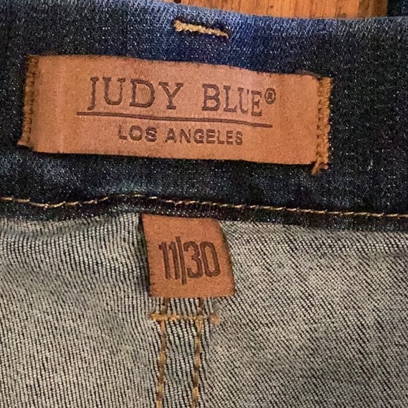 Judy Blue pull on super flare denim blue jeans - Picture 9 of 16